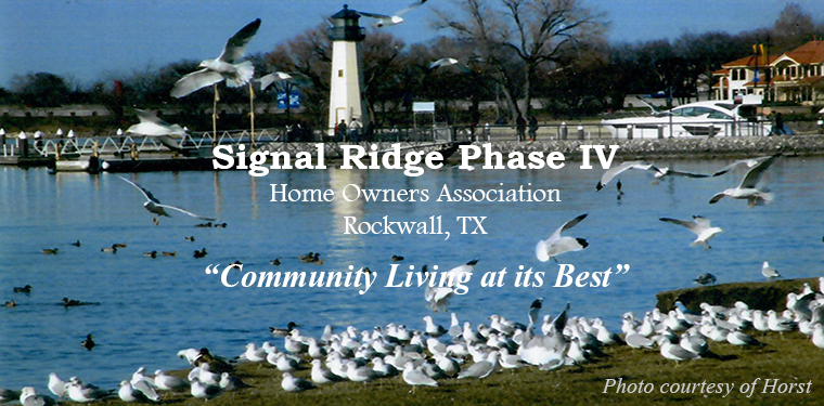 Signal Ridge Phase IV Home Owners Association (photo courtesy of Horst)